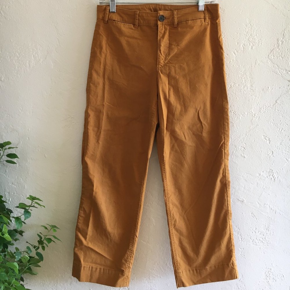 High-Waisted Wide Leg Cropped Pants